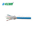 Cable de comunicación del cat6a de la alta calidad, cable del cat6a 26awg, cat6a sftp rj45 blindado cables del lan